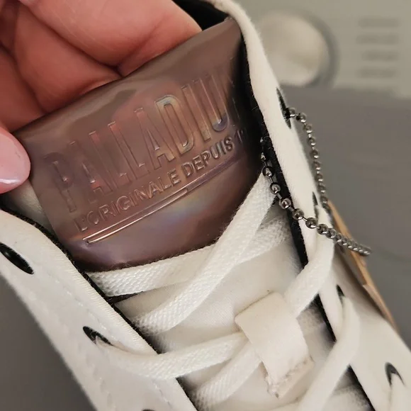 Palladium Revolt Hi TX Star White Platform Shoes, NEW! Size 10 - Picture 5 of 16